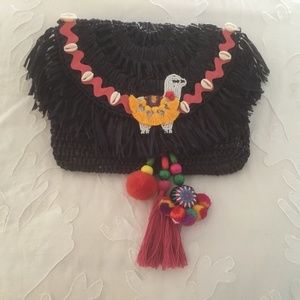 Custom made Mar y Sol navy blue clutch NWT